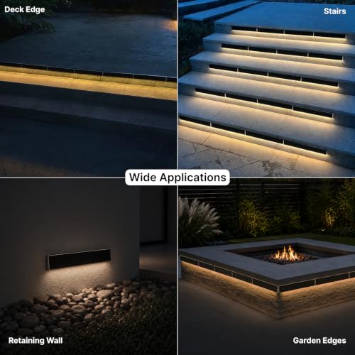 Solar LED Strip Lights Outdoor (2 Count)