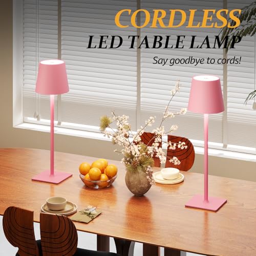 2 Pack Cordless Table Lamps (2 Count)