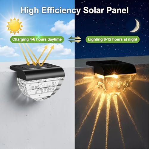 12 Pack Solar Deck Lights Outdoor