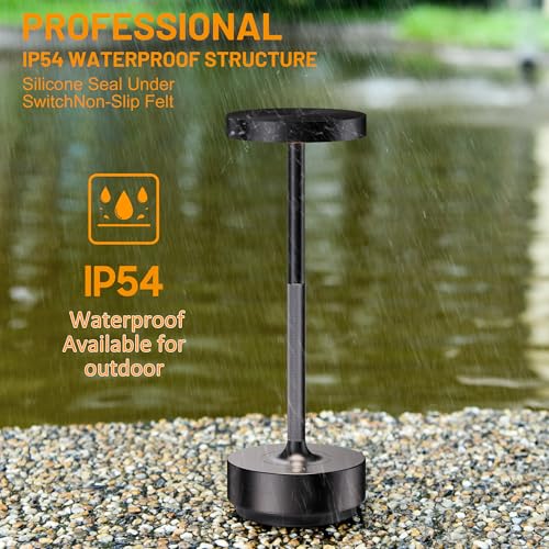LED Cordless Table Lamp Rechargeable (2 Count)