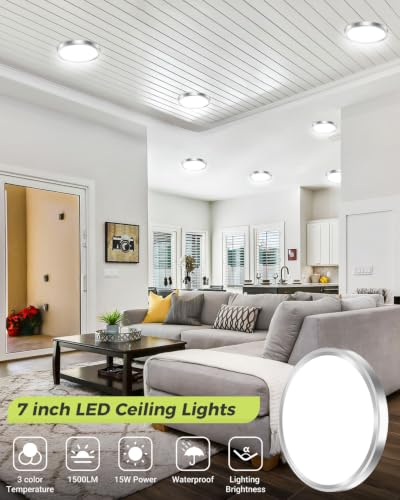 1PACK LED Flush Mount Ceiling Light