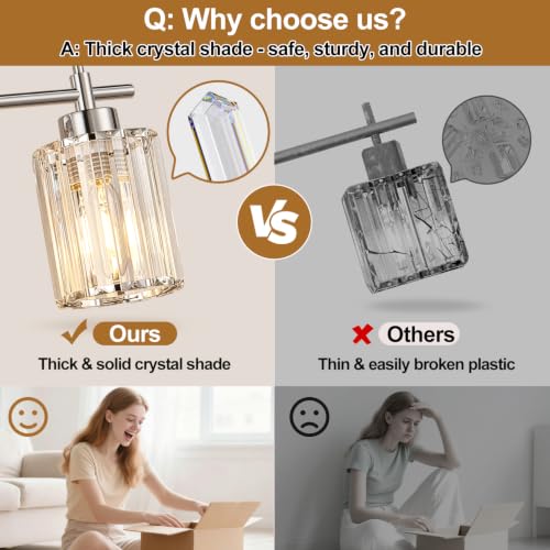 Modern Crystal Bathroom Vanity Light