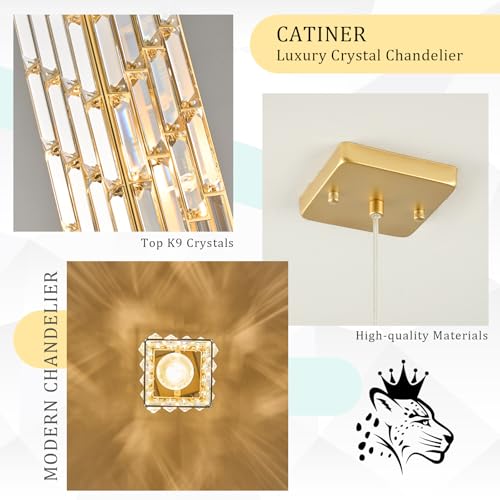 Gold Crystal Pendant Light 3 (3 Count)