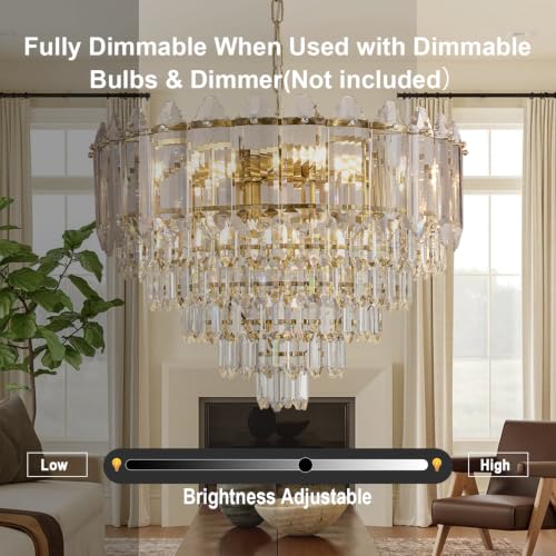 Gold Crystal Chandelier
