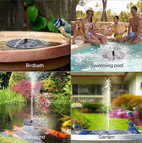 Solar Fountain Water Pump for Bird Bath (8 Ounce)