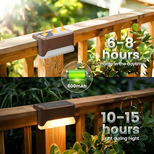Solar Deck Lights Outdoor (16 Count)