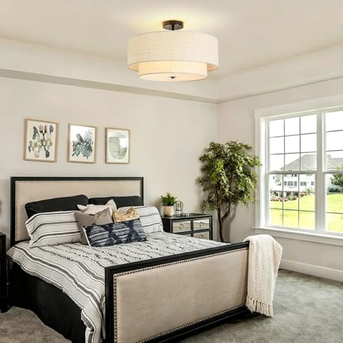 4 Light Semi Flush Mount Ceiling Light