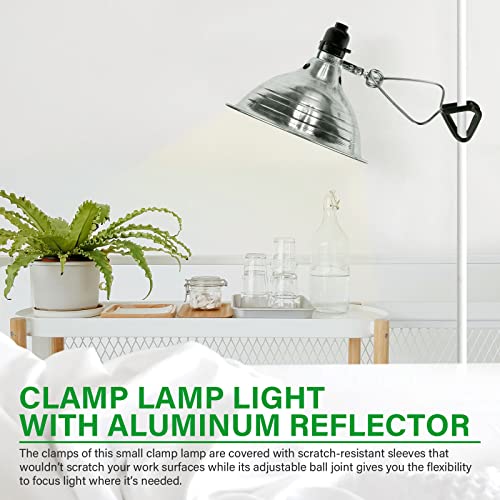 Clamp Lamp Light with 8.5 Inch Aluminum Reflector up to 150 Watt E26 (6 Count)