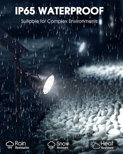 Solar Spot Lights Outdoor Waterproof IP65 (2 Count)