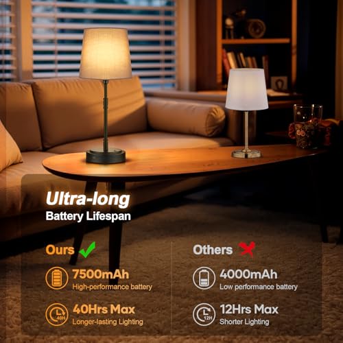 Cordless Table Lamps Set of 2 (2 Count)