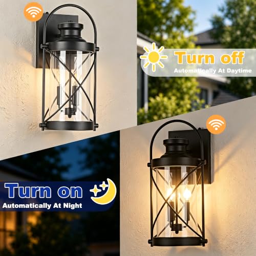 22inch Large Dusk to Dawn Outdoor Wall Lights Fixtures