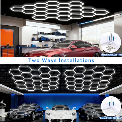 Hexagon LED Garage Light