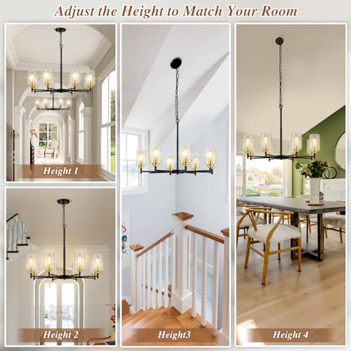 D33.5" Chandelier for Dining Room (8 Count)