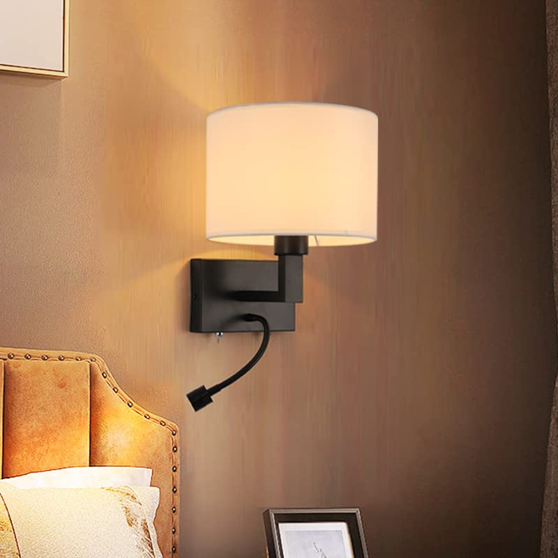 Cloth Lamp Shade Round lamp Small Drum Lamp Shades Fabric Lampshades Barrel Lamp Shades for Table Lamps Floor Lamps