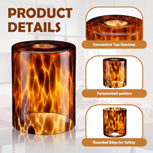 4 Pack Tortoise Shell Lamp Shade Replacement (4 Count)
