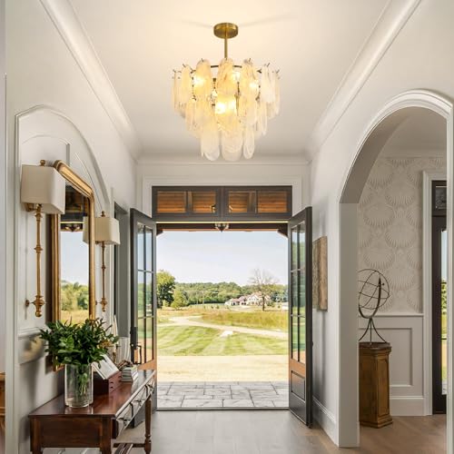 Modern Gold Cloud Glass Chandeliers
