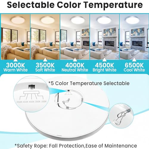 7 inch Flush Mount LED Ceiling Light Fixture