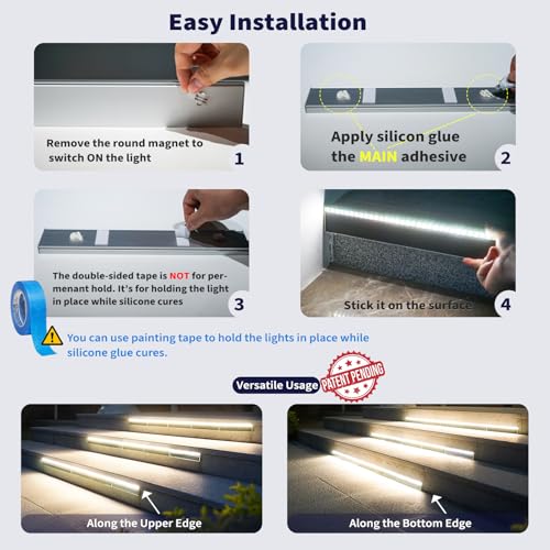 Solar Step Lights Outside (8 Count)
