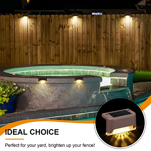32 Pcs Solar Deck Step Lights Outdoor (32 Count)
