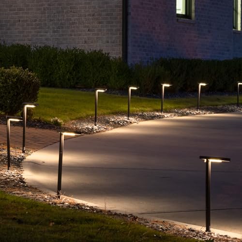 Contemporary Black Square Solar Garden Light (4 Count)