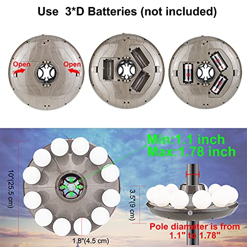Patio Umbrella Lights Battery Operated