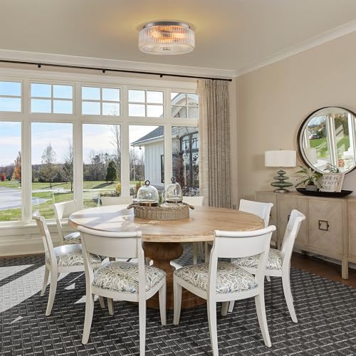 13.9 Inch Brushed Nickel Flush Mount Ceiling Light