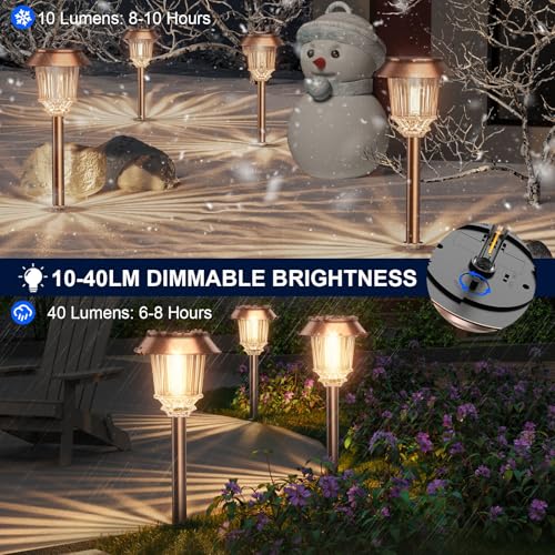 Solar Pathway Lights Outdoor (6 Count)
