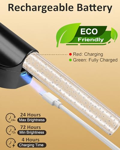 Black Rechargeable Wall Sconces Set of 2 (2 Count)