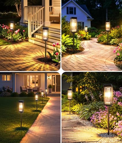 Solar Pathway Lights Outdoor (12 Count)