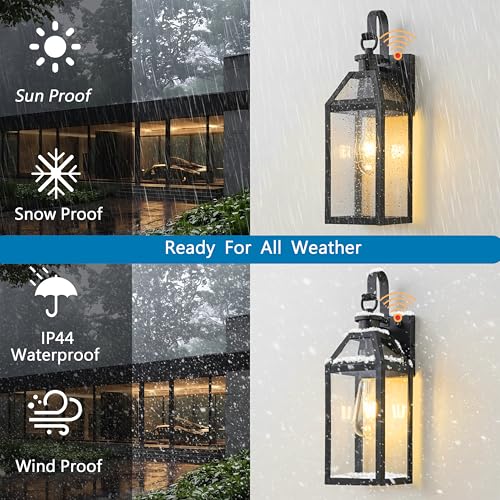 16" Large Dusk to Dawn Outdoor Wall Light (2 Count)