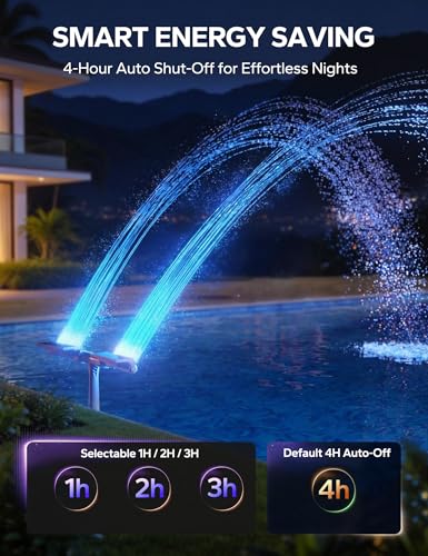 Solar Pool Fountain with 10