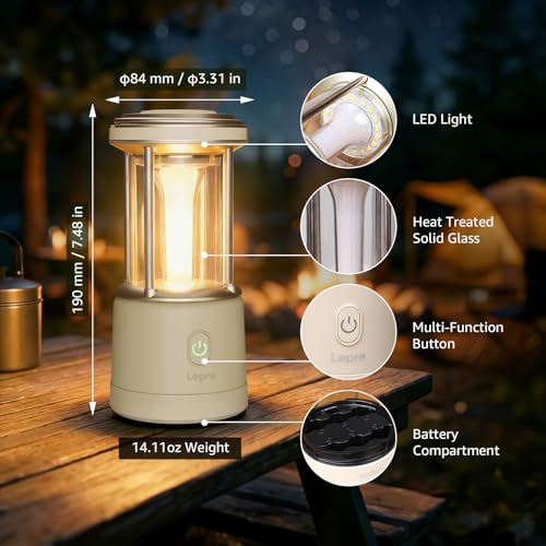 1100LM Battery Powered LED Camping Lantern