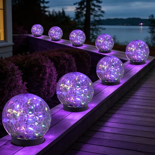 Solar Globe Lights Outdoor Waterproof