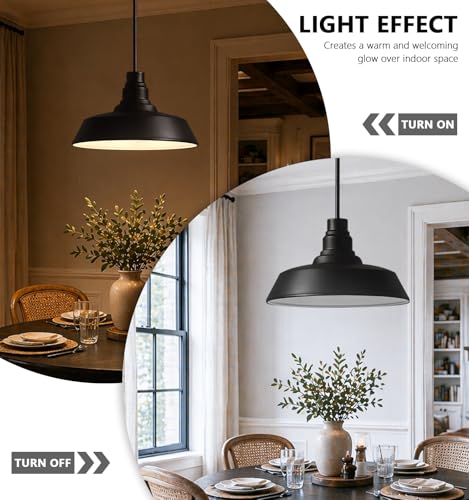 24" Oversized Barn Pendant Light