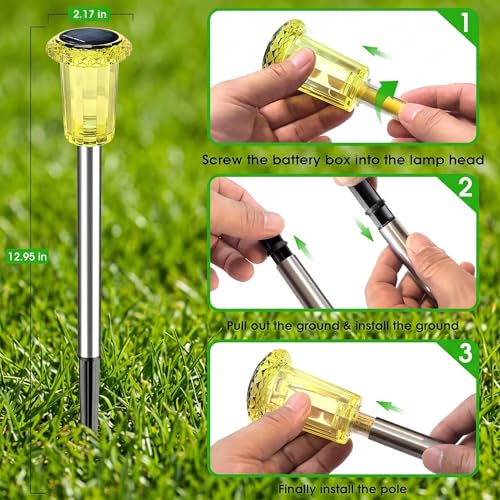 Solar Outdoor Lights Starburst Pattern (10 Count)