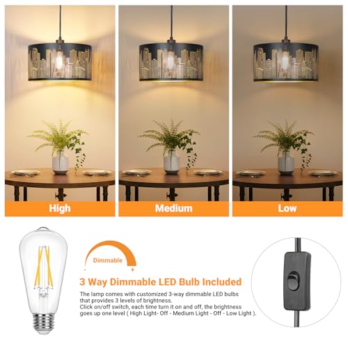 Boho Plug in Pendant Light