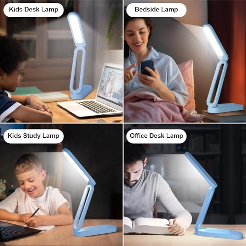 LED Desk Lamp for Office Home & Battery Operated Lamp Rechargeable Lamp Foldable & Portable Light