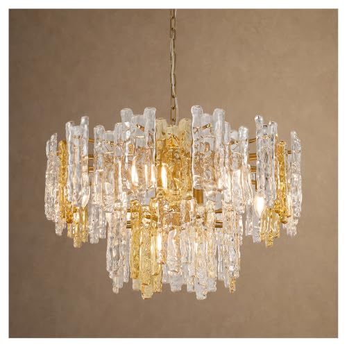 26" 7 Light Modern Art Ice Stick Crystal Chandelier