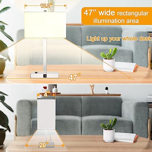 21" Touch Bedside lamps with 2 USB & AC Outlets
