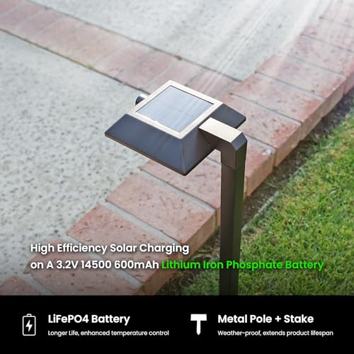 4PK Mesh Linkable Solar LED Security Pathway Light (4 Count)