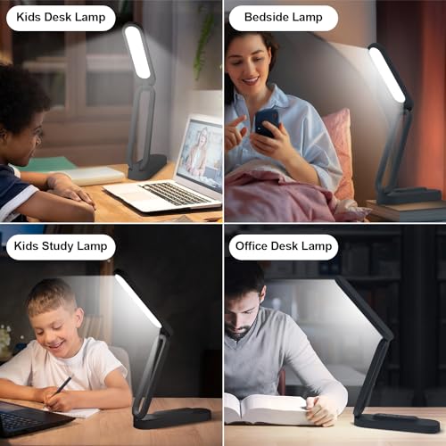 LED Desk Lamp for Office Home & Battery Operated Lamp Rechargeable Lamp Foldable & Portable Light