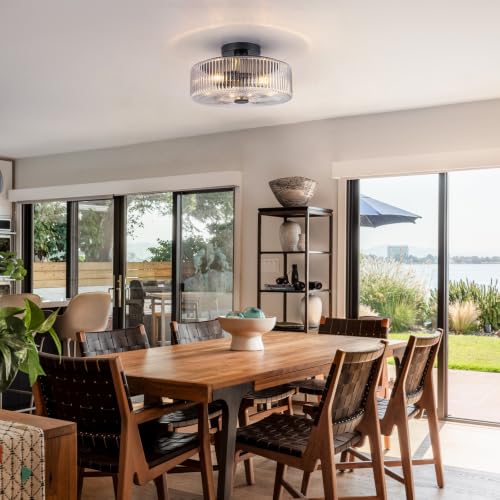 Mid Century Modern Semi Flush Mount Ceiling Light