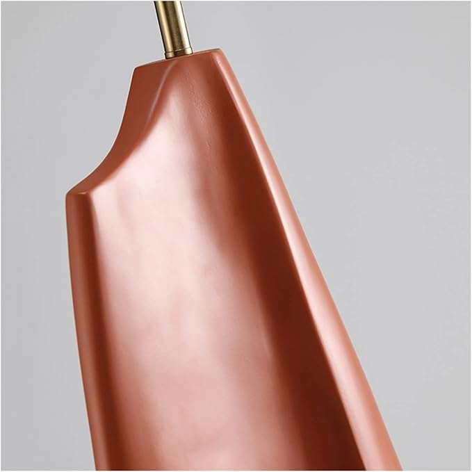 Floor Lamp Resin Floor Lamp Living Room Design Decorative Floor Lamp Simple Bedroom Art Lamp (Without Light Source) Standing Reading Lamps (Color : Brown)