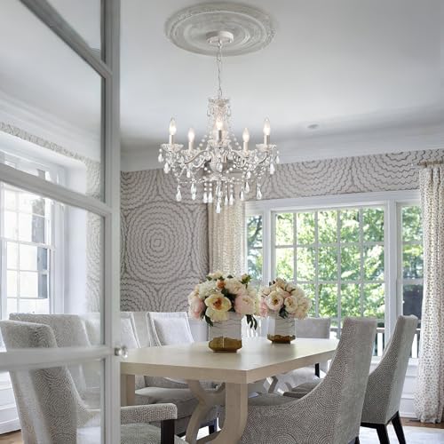 Crystal White Chandelier