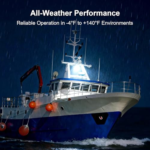 100W LED Flood Light Outdoor with 6.56ft Cord & Plug