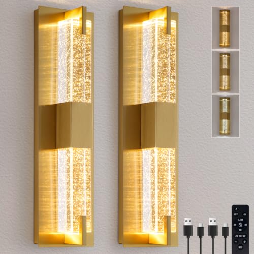 Battery Operated Crystal Wall Sconc (2 Count)