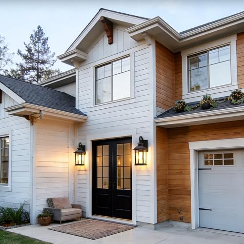 Dusk to Dawn Porch Lights Outdoor (2 Count)