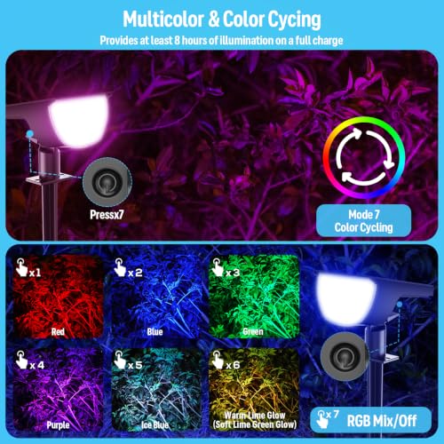 Solar Spot Lights Outdoor (4 Count)