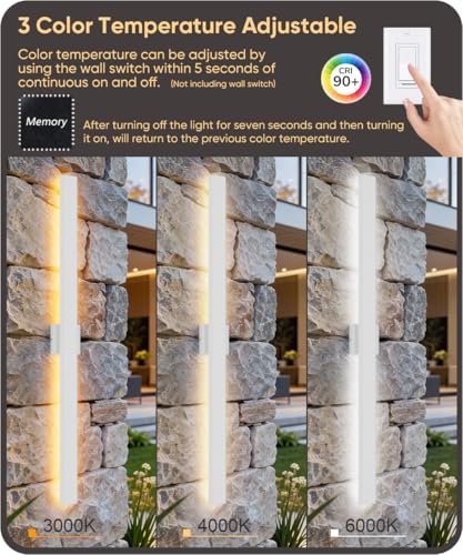 47.2" LED Outdoor Wall Light (2 Count)