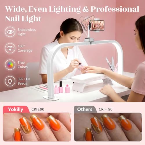 Half Moon Light for Nail Desk